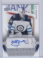 LAURENT BROSSOIT 2019-20 19-20 UPPER DECK SIGNATURE SENSATIONS AUTO JETS