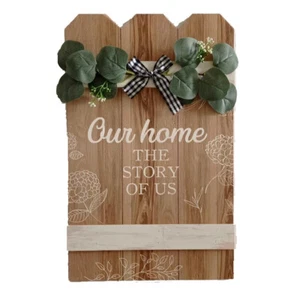 French Country Wall Art Our Home Large Wooden Sign - Picture 1 of 1