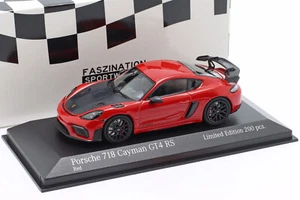 PORSCHE 718 982 CAYMAN GT4 RS 2021 ROJO NEGRO RUEDAS MINICHAMPS 413069715 1:43 - Imagen 1 de 1