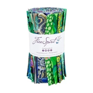 6" Strips - Kaffe Fassett August 2024 Cool FreeSpirit 20 Piece Precuts M414.14 - Picture 1 of 2