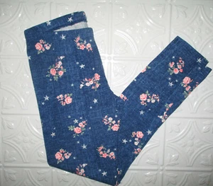 SO Perfectly Soft Legging Blue Floral Star Design Girls Size XL 16 NWT - Picture 1 of 3