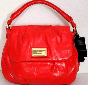 🌞BORSA A TRACOLLA MARC JACOBS LIL UKITA PELLE ROSSA MANICO SUPERIORE🌺NUOVA CON ETICHETTE! - Foto 1 di 12