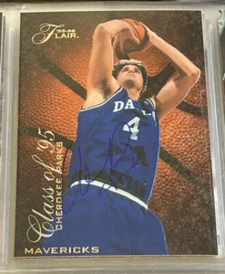 Cherokee Parks 1995-1996 Flair Class Of ‘95 Rookie Signed Autograph AUTO RC TTM - Picture 1 of 2