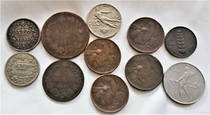 Lot/10 PreWar Coins Italy Italian States 5 10 20 Centesimi 1831 1931 and More - Picture 1 of 12