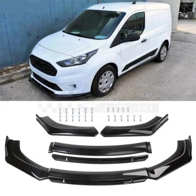 For Ford 2014-2021 Transit Connect Front Bumper Lip Gloss Black Splitter Spoiler - Image 1 of 4