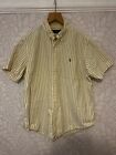 Ralph Lauren Yellow Blue Stripe Shirt - Custom Fit - -Button Down - XL TG