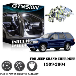 18Pcs White Interior LED Lights Package Kit For 1999-2004 Jeep Grand Cherokee WJ - Picture 1 of 11