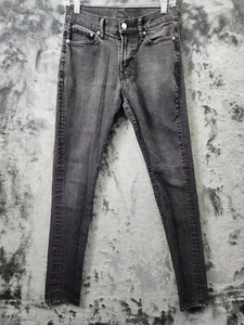 Denim & Co Womens Dark Wash Jeans Size 28 Skinny Fit Black Denim Mid Rise - Picture 1 of 11