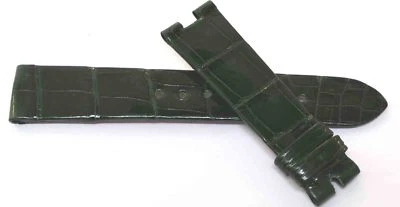 CORREA RELOJ BREGUET GENUINO COCODRILO VERDE OSCURO 16MM NUEVA SIN ETIQUETAS Foto 1 de 2