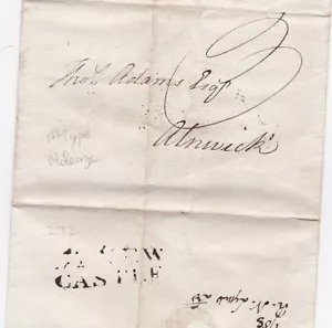 1788 NEWCASTLE 1er TIPO MILLAJE MATASELLOS CARTA R N LYNN A THOMAS ADAMS ALNWICK - Imagen 1 de 2