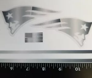 Patriots Varigated Gray Mini Helmet Decals - Picture 1 of 2