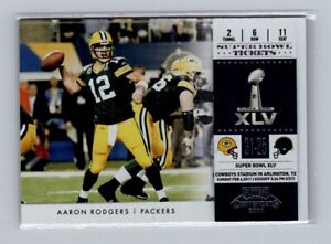2011 Playoff Contenders #1 Aaron Rodgers Super Bowl Tickets