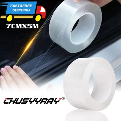 Pegatinas de vinilo transparente para placa de cubierta de alféizar de puerta de coche para Hyundai Venue Foto 1 de 4