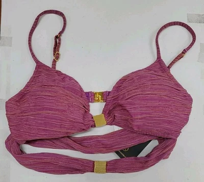 New Vixpaula Hermanny Solid Spencer Selena Top Pink Size Large - Image 1 of 4