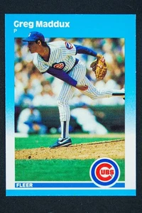 1987 Fleer Update Glossy Greg Maddux #68 Chicago Cubs RC Rookie Card Pitcher - Bild 1 von 4