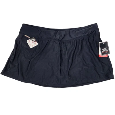 New Zeroxposur Womens 0X 36" Waist Black Quick Dry UPF30+ Swim Skirt Bottoms - Image 1 of 4