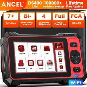 ANCEL DS400 Lite Car Bidirectional OBD2 Scanner ABS SRS ENG TCM Diagnostic Tool - Imagen 1 de 14