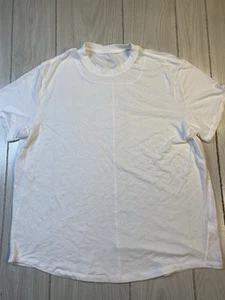 Nike Dri-fit Loose Fit T-shirt Large Over Size White Top - Picture 1 of 6