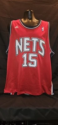 NBA Jersey , Vince Carter Nets  Alternate Red, Adidas 3XL - Image 1 of 4
