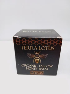 Terra Lotus Organic Beef Tallow Balm w/ Raw Honey Citrus Moisturizing Cream 2oz - Picture 1 of 3