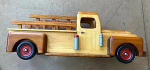 Vintage Wooden Pick Up Truck Toy - 15” long - Handmade Vintage - Picture 1 of 5