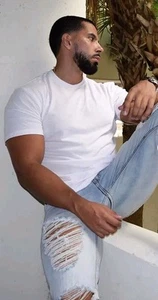 New Men's 100% Cotton White Crew Tee Shirt Size Large - Picture 1 of 5