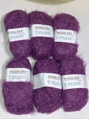 Moda Dea Dream yarn Plum 3503 Six (6) New Skeins - Image 1 of 4