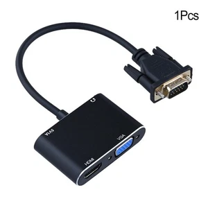 Portable VGA Adapter 1080P High Definition To HDMI-compatible Displays - Bild 1 von 12
