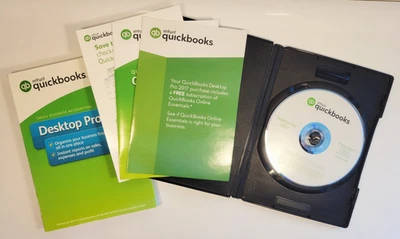 Intuit Quickbooks Desktop Pro 2017 Small Business Software USED/PRE-OWNED - Image 1 of 4