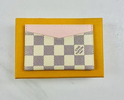 Louis Vuitton azur porte Carte Damier N60286 Rose Ballerine White discontinued  - Image 1 of 4