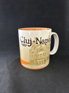 Rare Starbucks Cluj-Napoca Mug Romania 16oz Global Icon Series 2013 Retired - Bild 1 von 9