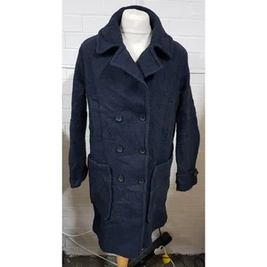 Tommy Hilfiger Double Breasted Wool Long Overcoat Size M - Picture 1 of 6
