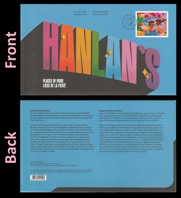 Canadá 3494 Lugares de Orgullo Hanlan’s Point Beach FDC 2025 Foto 1 de 3