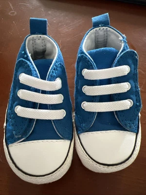 Chuck Taylor CONVERSE ALL STARS: Talla 1 RECIÉN NACIDO - Azul - Limpio Usado Foto 1 de 4