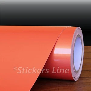Pellicola ARANCIO PERLATO 50 x 75 cm adesivo arancio perla perlescente wrapping - Picture 1 of 1