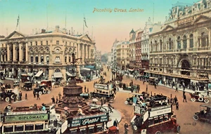 GB London England-Piccadilly Circus-Criterion Theatre-Vintage c1911 Postcard(F7) - Picture 1 of 4