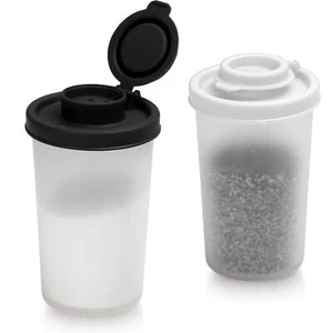 Salt and Pepper Shakers Moisture Proof Set of 2 Large Salt Shaker to Go Camping - Picture 1 of 6