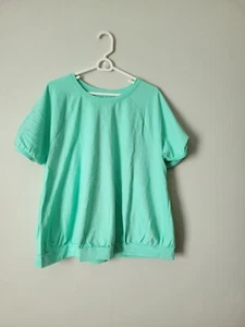 Lane Bryant Women's Shirt Green 22/24 3X Comfy Stretch Activewear T-Shirt NWT - Picture 1 of 7