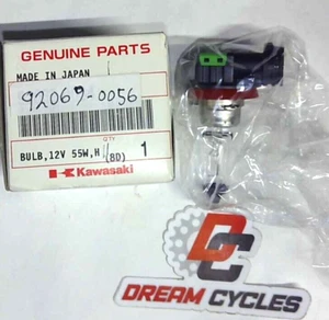 NEW Genuine Kawasaki 55W H11 Headlight Bulb Ninja ZX-14R ZX-10R ZX-6R ER-6N - Picture 1 of 1