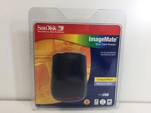 Sandisk Image Mate Dual Card Reader Compact Flash/ Memory smart media SDDR-77-07 - Picture 1 of 3