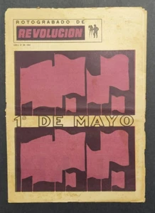 Cuban Newspaper Rotograbado De Revolucion Cuba May Day Worker's Day History 1964 - Picture 1 of 10