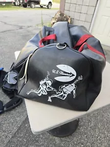 Vintage US Nemrod Scuba Diver Schnorcheln Scuba Ausrüstung Tasche - Bild 1 von 9