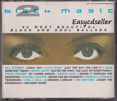 BLACK MAGIC 2 CD MIT WOMACK& WOMACK,BILL WITHERS, SOUL TO SOUL, MILLI VANILLI - Bild 1 von 3
