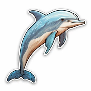Autoaufkleber Sticker Niedlicher Delfin Aufkleber - Picture 1 of 1