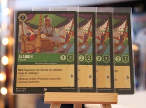 Disney Lorcana Play Set - Aladdin Prince Ali - 69/204 NM+ NON-Foil x4 Cards - Picture 1 of 1
