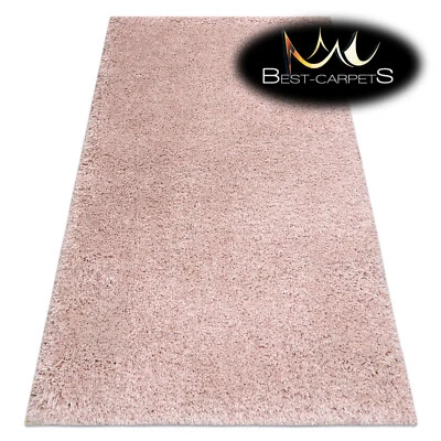 Amazing Modern Rug "SUPREME" Shaggy 5cm, soft, single-colour, PINK, Best Quality - Image 1 of 4