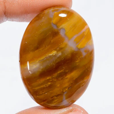Natural Polka Dot Agate Oval Shape Cabochon Gemstone 52.5 Ct 35X25X6mm EE-50144 - Image 1 of 2