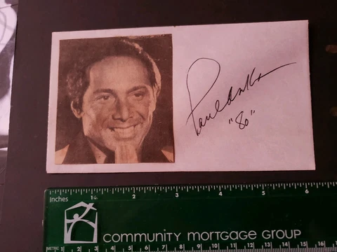 Paul Anka Envelope Autograph Cover