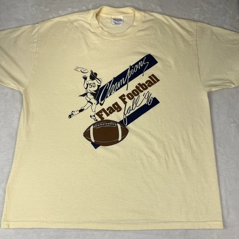 VINTAGE 90s Georgia Southern Eagles Shirt XL Men Single Stitch Flag Football Tee Cover