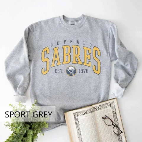 Vintage Buffalo Hockey Shirt, Buffalo Sabres Retro Hockey Sweater Gift Fan All S Cover